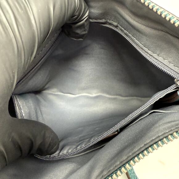 Treasure & Bond Purse Crossbody Flat Hand Bag Boho Teal Detach/Adjust-able Strap - Picture 11 of 14